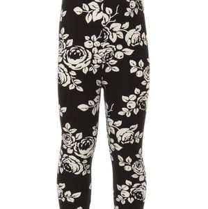 Kids Black & Light Grey Roses